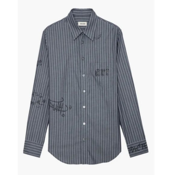 Zadig & Voltaire Stripe Embellished Shirt - Picture 1 of 11